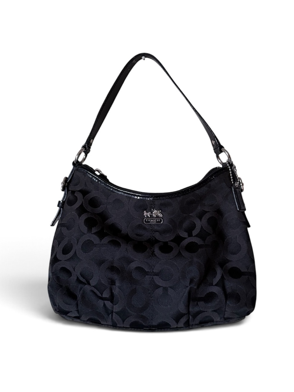 Coach Black Signature Hand Bag